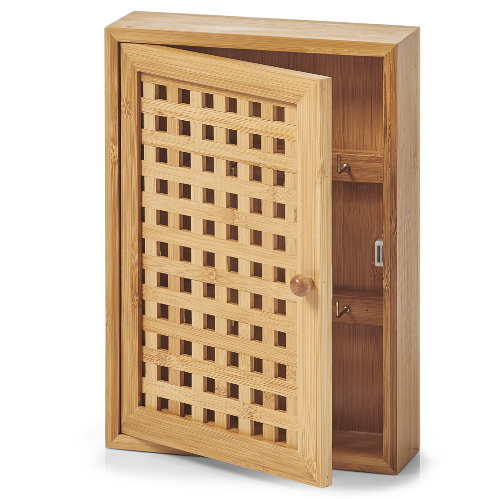 SELSEY Szafka na klucze Battie bambusowa