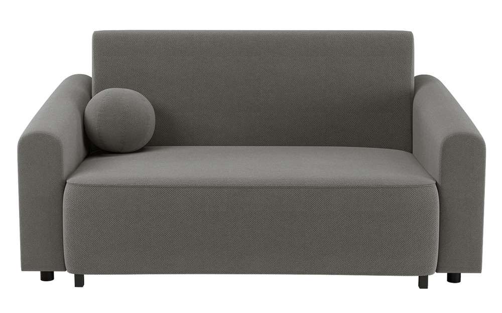 SELSEY Kanapa rozkładana dwuosobowa Stevio 170 cm z pojemnikiem ciemnoszara szenil hydrofobowy