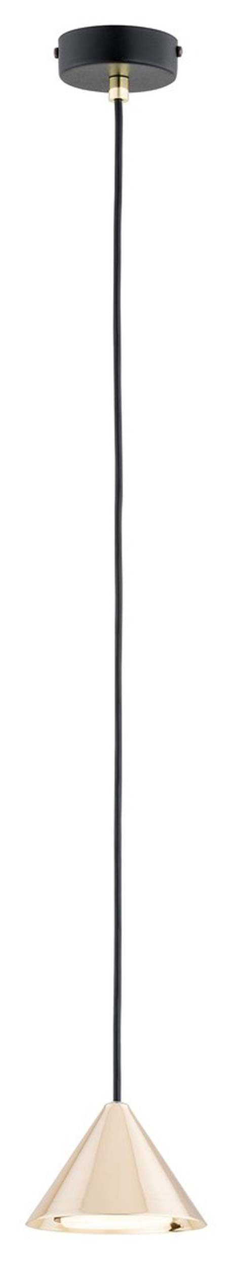 SELSEY Lampa wisząca Elit czarna/złota x1