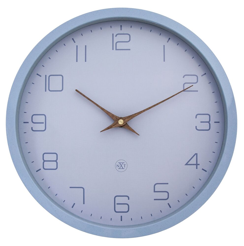 SELSEY Zegar ścienny Eco 30 cm niebieski