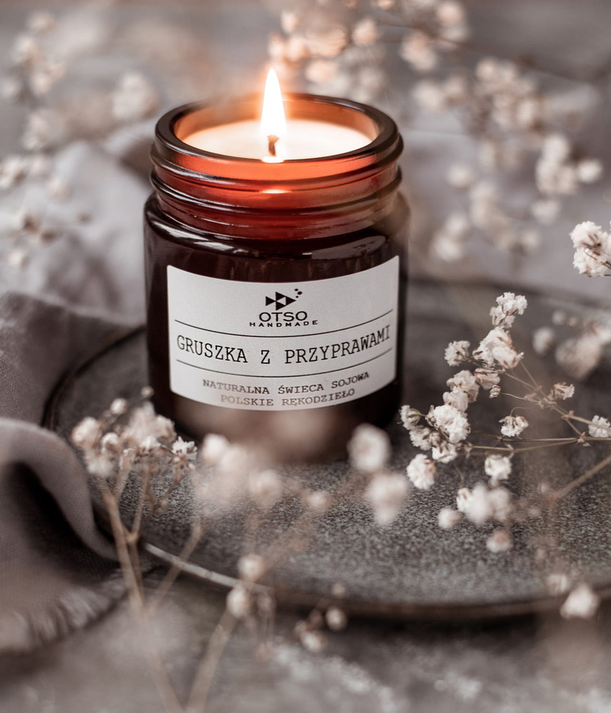 SELSEY Świeca sojowa zapachowa Gruszka z przyprawami 120 ml