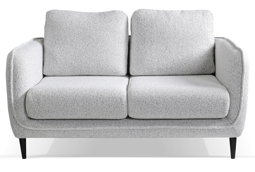 SELSEY Kanapa dwuosobowa Savio jasnoszara plecionka