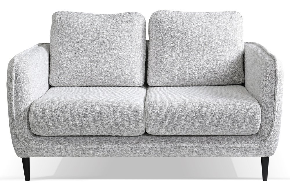 SELSEY Kanapa dwuosobowa Savio jasnoszara plecionka