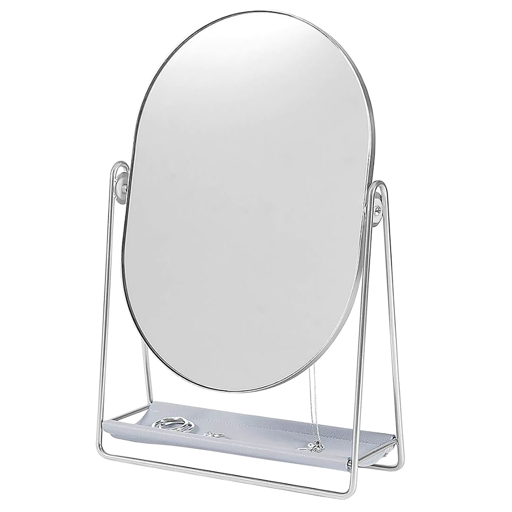 SELSEY Lustro stojące Pebble Jewellery Stand srebrno - lawendowe