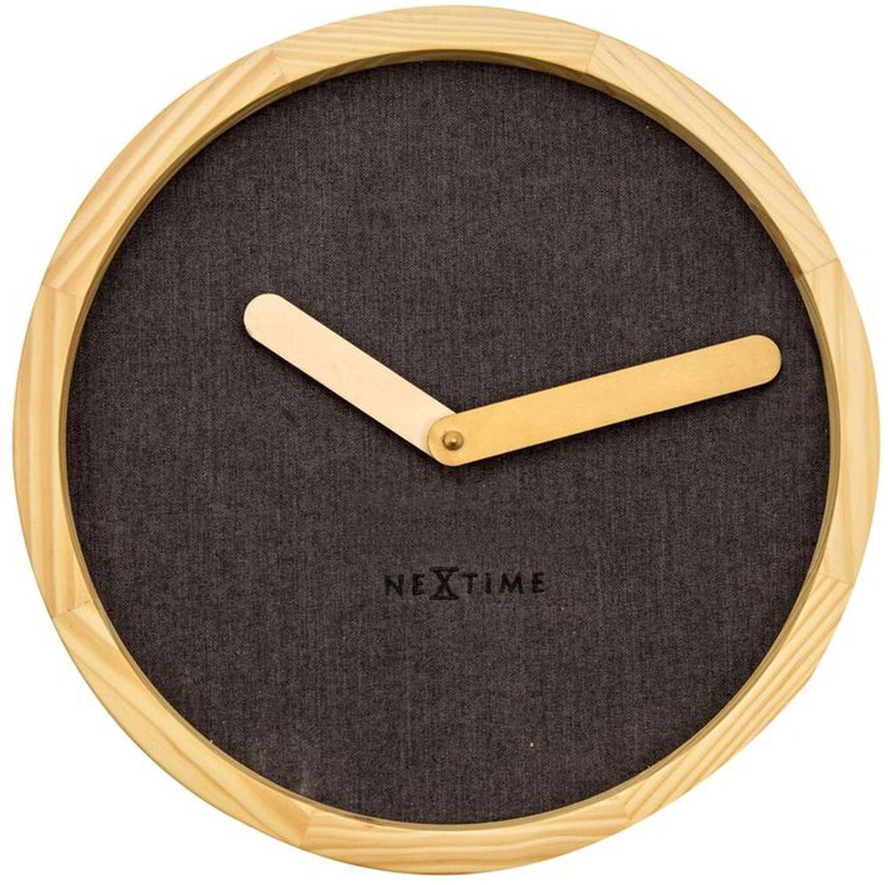 SELSEY Zegar ścienny Calm średnica 30 cm brązowy