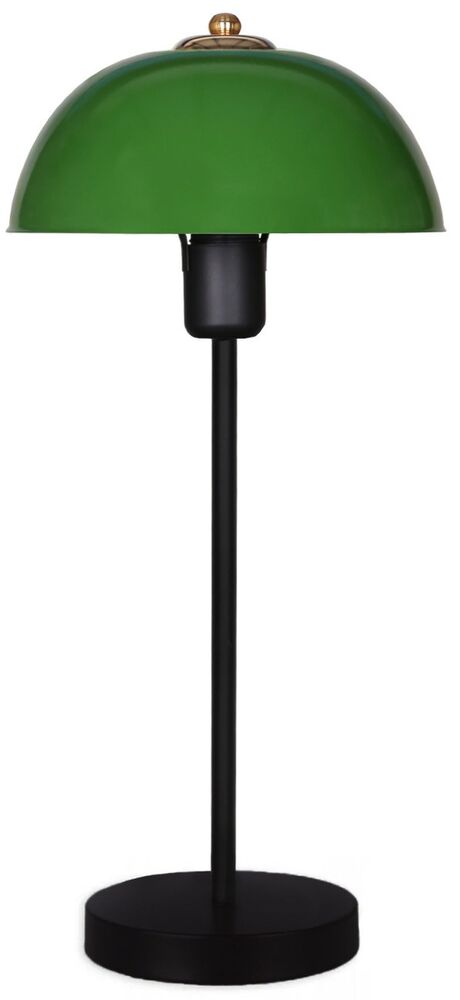 SELSEY Lampa stołowa Parinia zielona z czarną podstawą