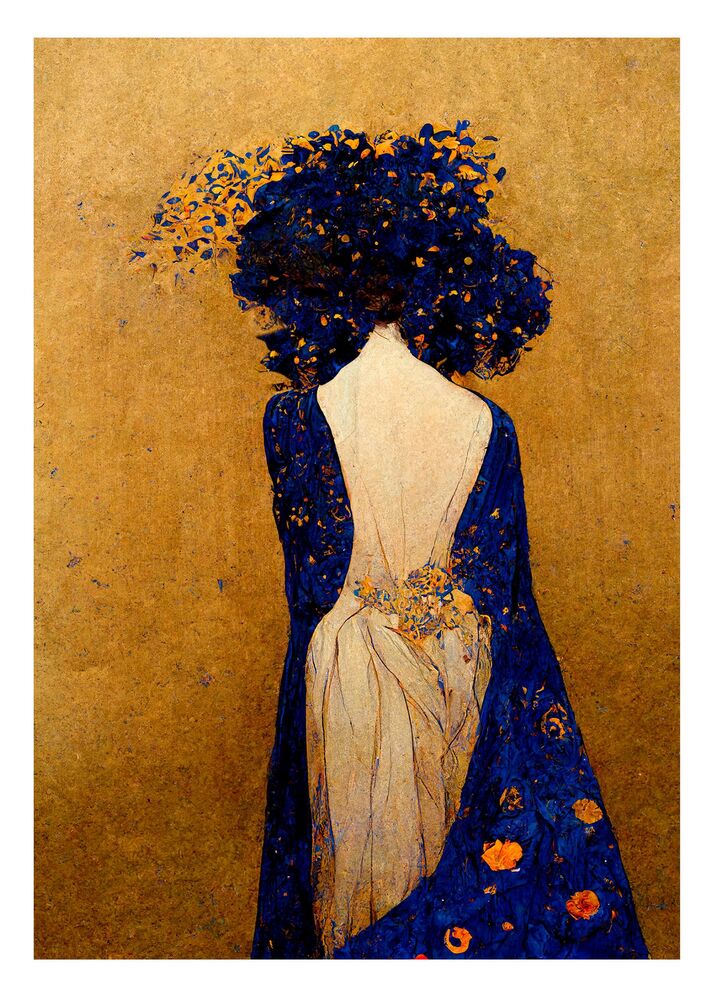 SELSEY Obraz Silver 100x70 cm złoty