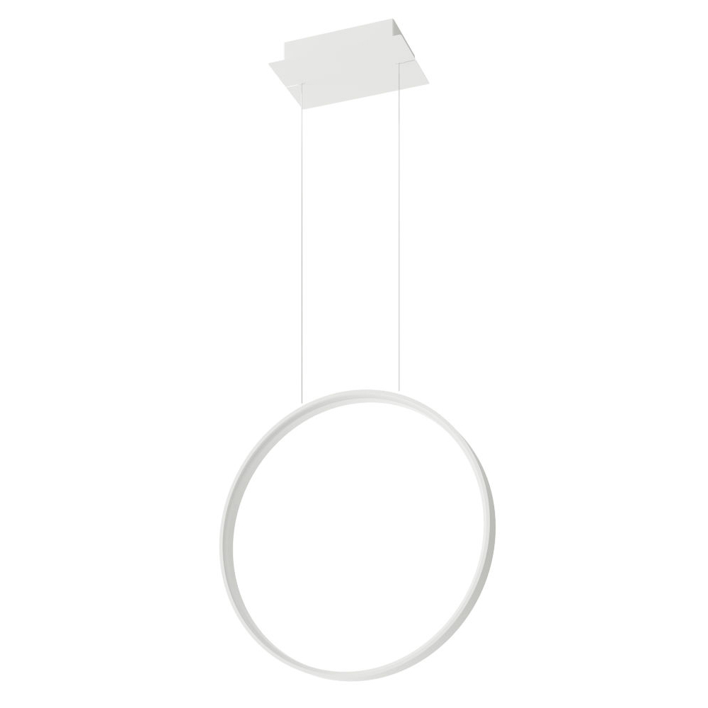 SELSEY Lampa wisząca Retore średnica 55 cm 3000K biała