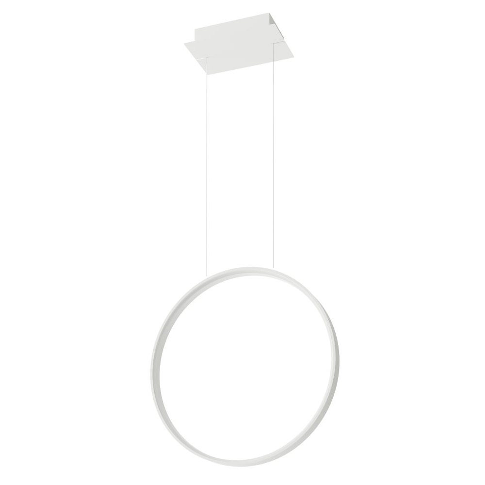 SELSEY Lampa wisząca Retore średnica 55 cm 3000K biała