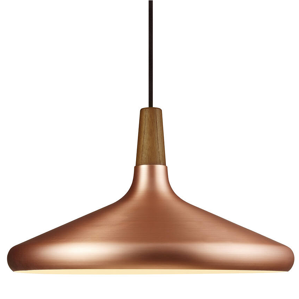 SELSEY Lampa wisząca Nori średnica 39 cm miedziana