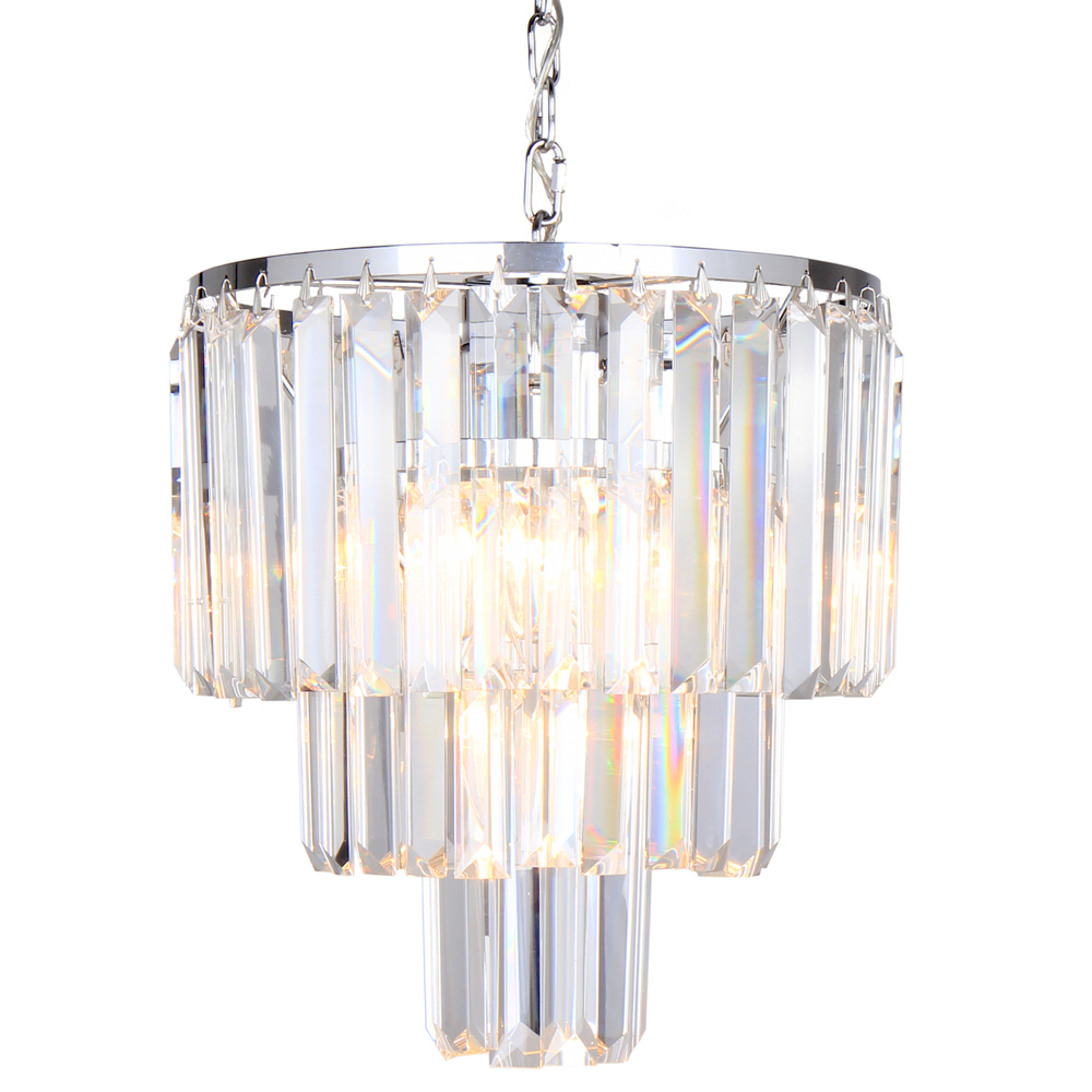 SELSEY Lampa wisząca Formello srebrna 94 cm