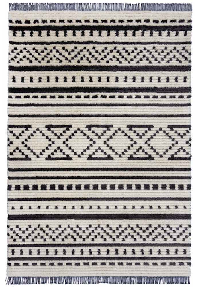 SELSEY Dywan Sabri 160x230 cm czarno-biały