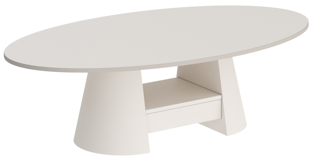 SELSEY Stolik kawowy Flawelly 160x90 cm kaszmir mat