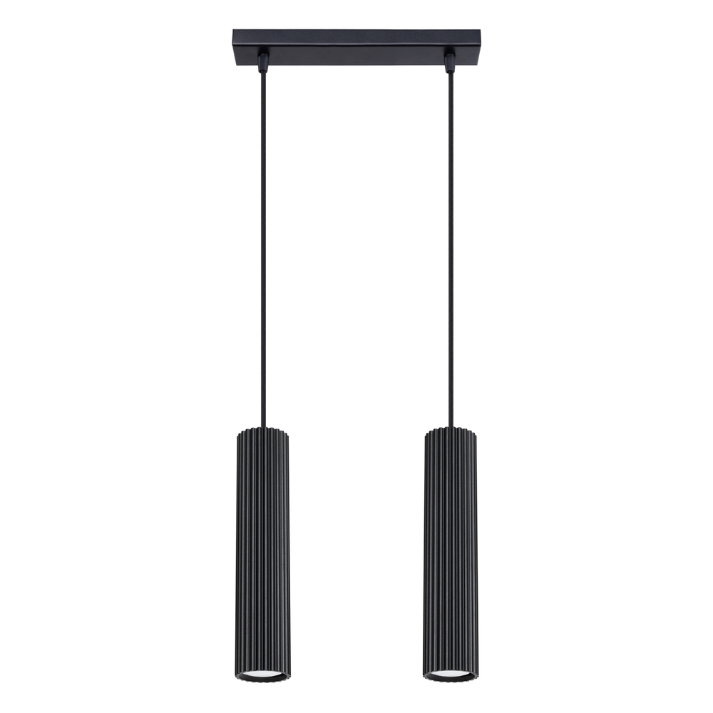 SELSEY Lampa wisząca Karbon 2 czarna