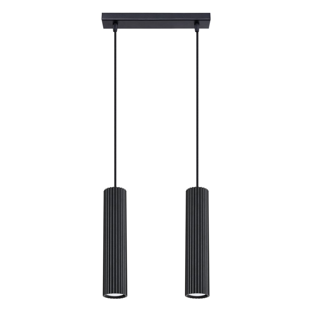 SELSEY Lampa wisząca Karbon 2 czarna