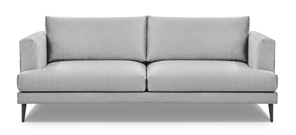 SELSEY Sofa dwuosobowa Dragato szara welur