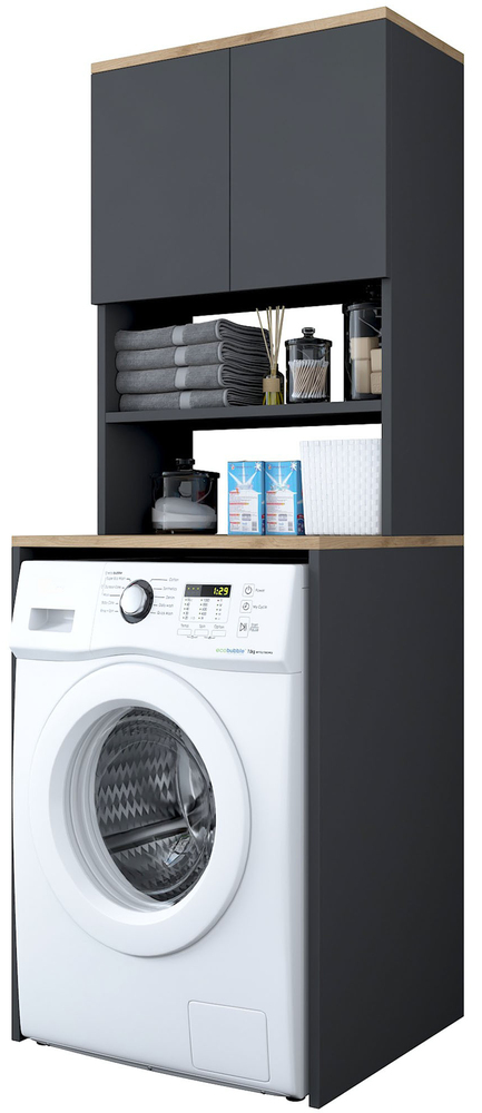 SELSEY Szafka na pralkę Dreantly z półką 65 cm antracyt