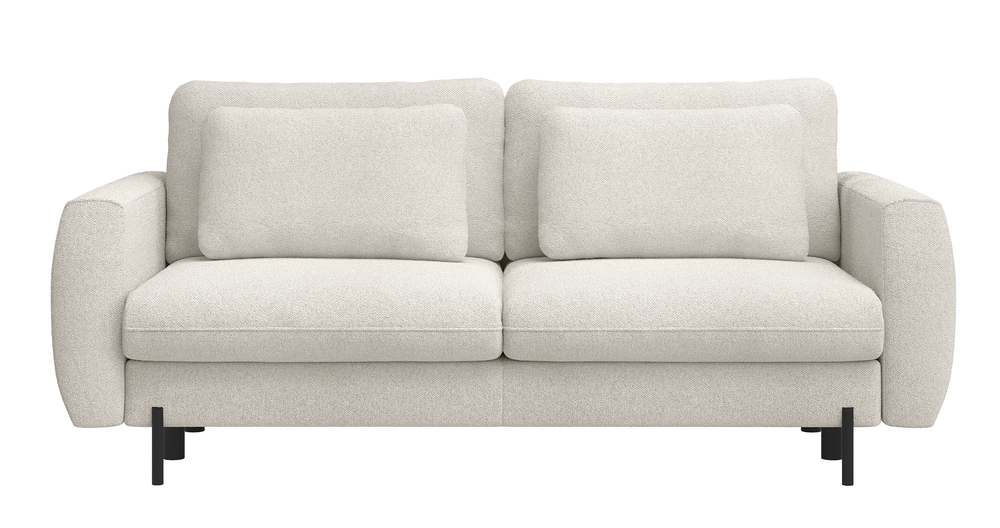 SELSEY Kanapa rozkładana trzyosobowa Rane z pojemnikiem kremowa szenil hydrofobowy