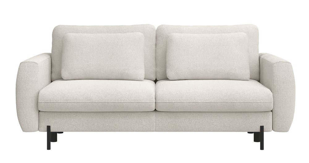 SELSEY Kanapa rozkładana trzyosobowa Rane z pojemnikiem kremowa szenil hydrofobowy