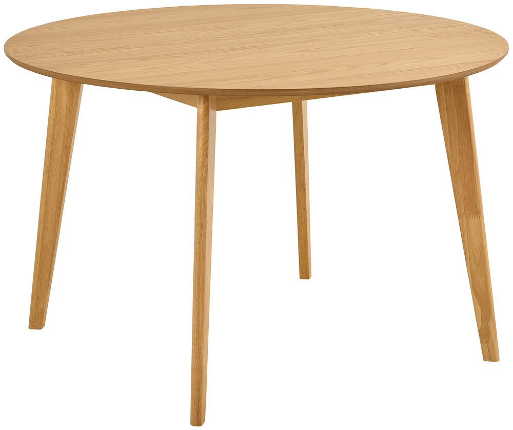SELSEY Stół okrągły Gemirro 120 cm dąb naturalny