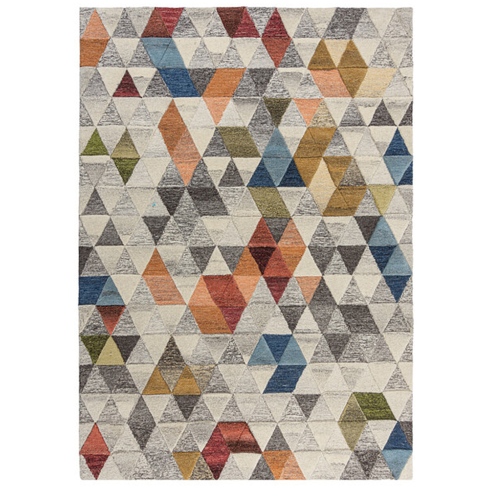 SELSEY Dywan wełniany Amari stonowany/wielokolorowy