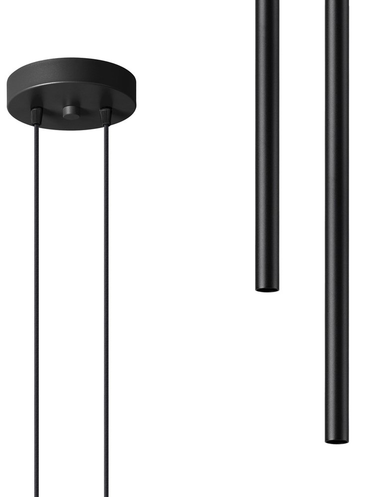 SELSEY Lampa wisząca Lagga średnica 15 cm x2 czarna