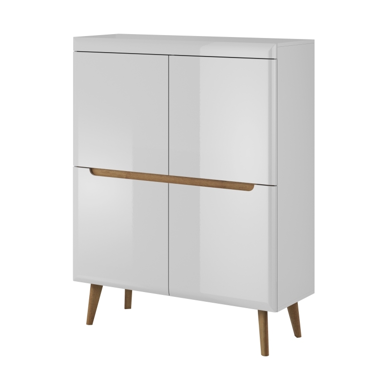 SELSEY Komoda czterodrzwiowa Livinella biała