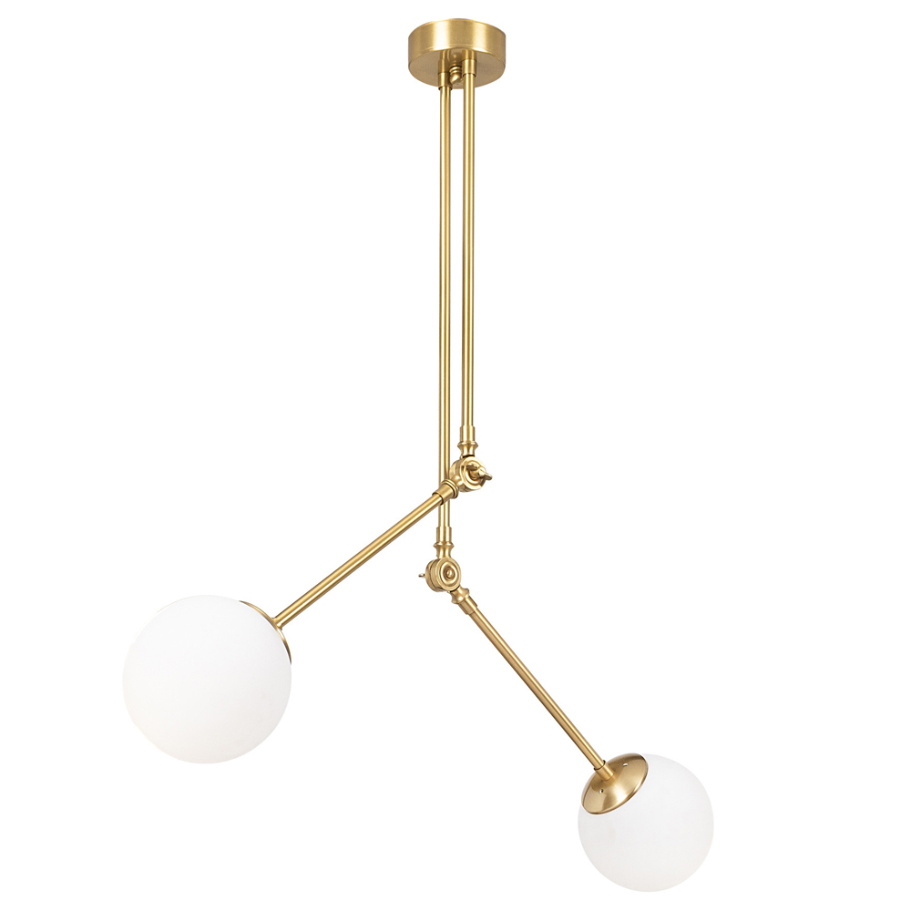 SELSEY Lampa wisząca Nizatic x2 złoto-biała