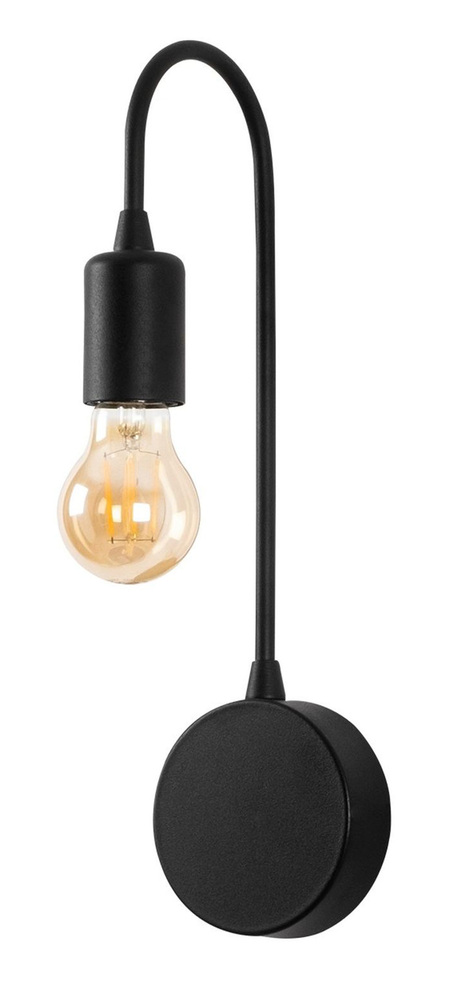 SELSEY Lampa ścienna Vitags czarna metalowa