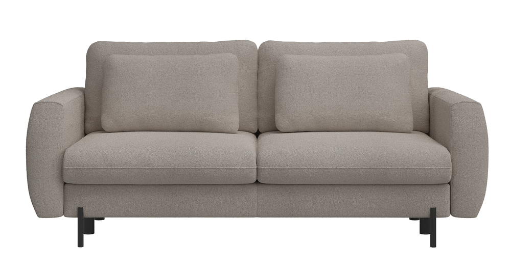 SELSEY Kanapa rozkładana trzyosobowa Rane z pojemnikiem jasnobrązowa szenil hydrofobowy