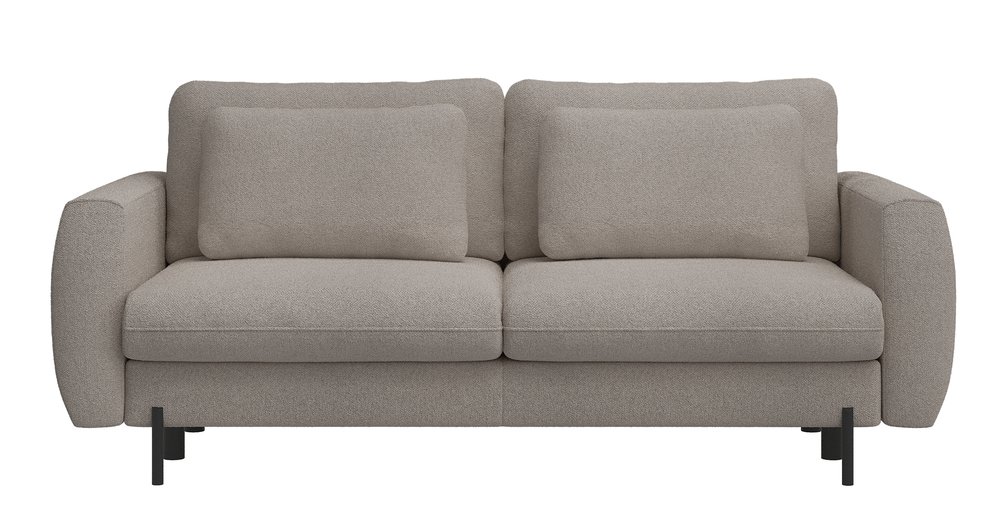 SELSEY Kanapa rozkładana trzyosobowa Rane z pojemnikiem jasnobrązowa szenil hydrofobowy