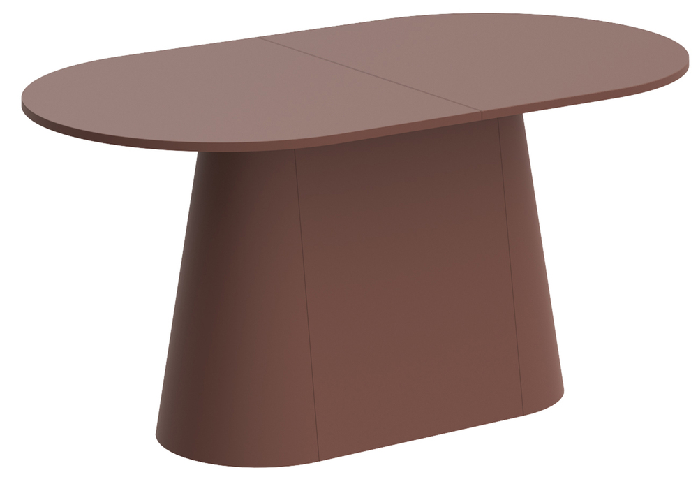 SELSEY Stół rozkładany Ferbenne 160-208x89 cm bordowy mat