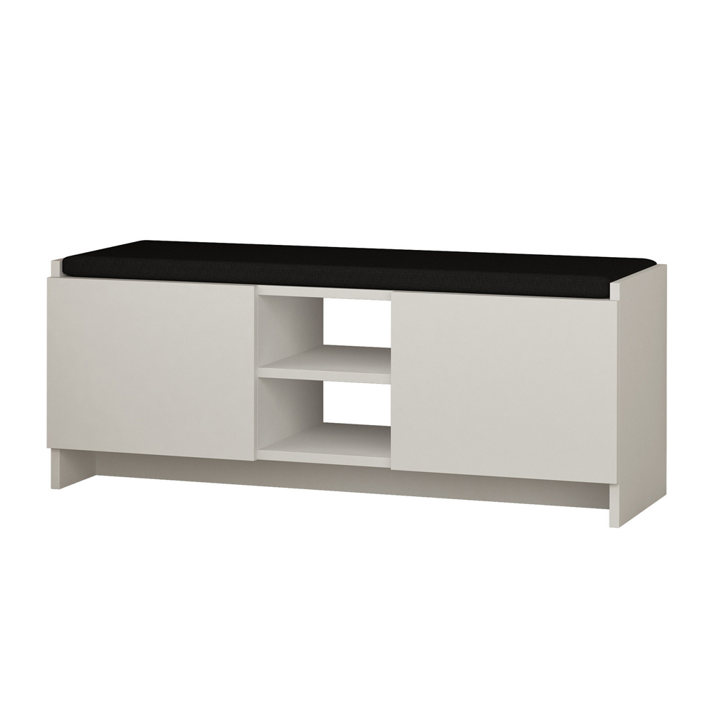 SELSEY Szafka na buty Sanbures z siedziskiem biała