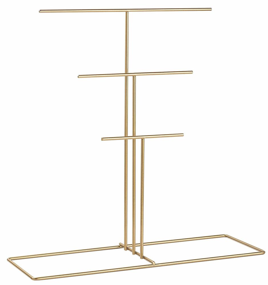 SELSEY Organizer na biżuterię Retrala metalowy złoty