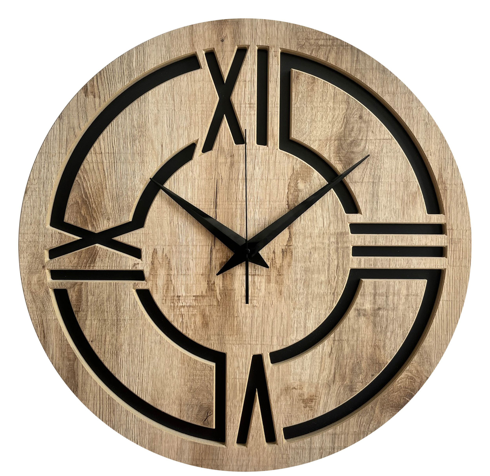 SELSEY Zegar ścienny Relatise średnica 57 cm z cyframi rzymskimi