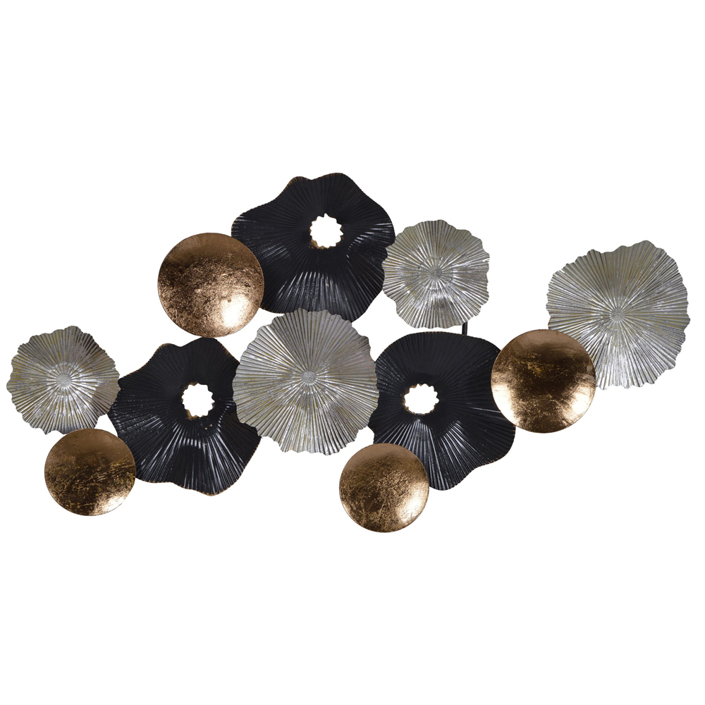 SELSEY Dekoracja ścienna Soniness metalowa muszle