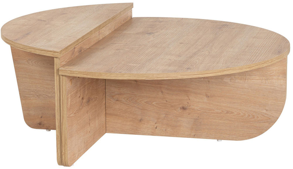 SELSEY Stolik kawowy Hypnesse o nieregularnym kształcie dąb naturalny