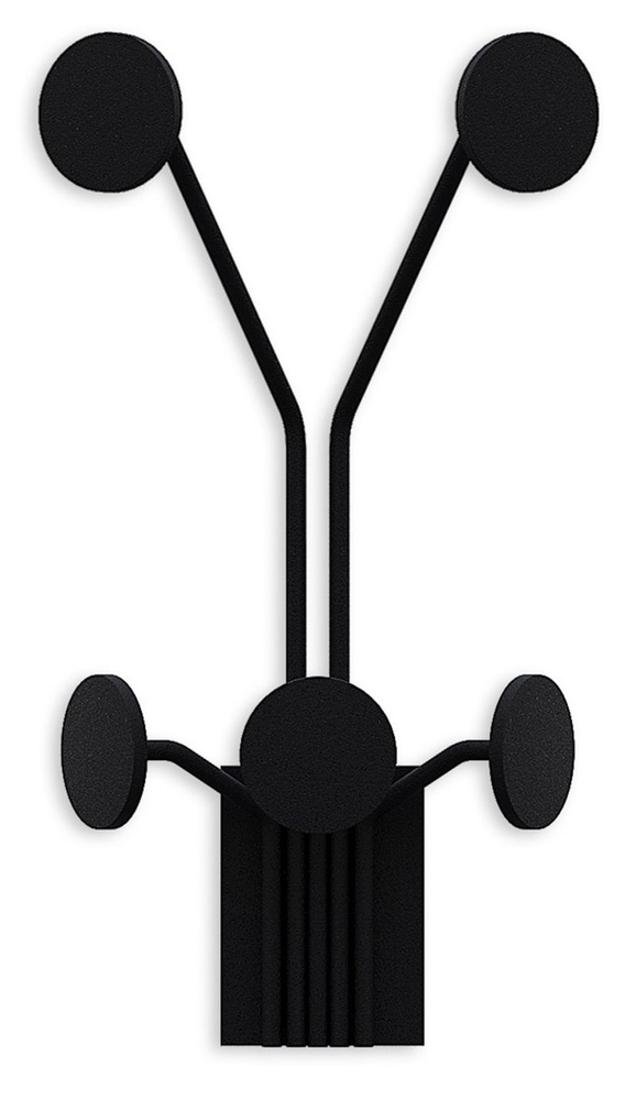 SELSEY Wieszak ścienny Giraffe metalowy czarny