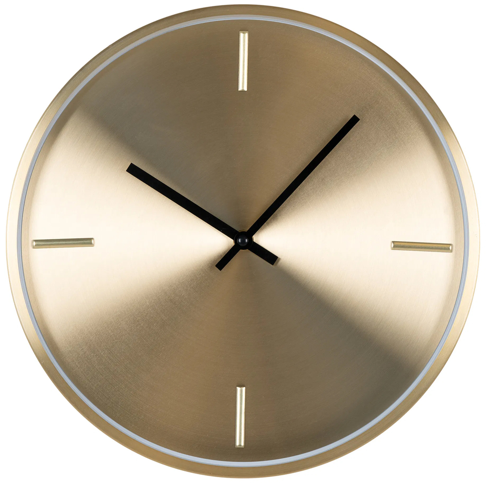 SELSEY Zegar ścienny Corrion średnica 30 cm złoty