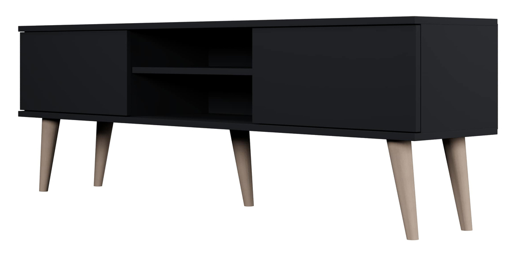 SELSEY Szafka RTV Damally 160 cm czarna