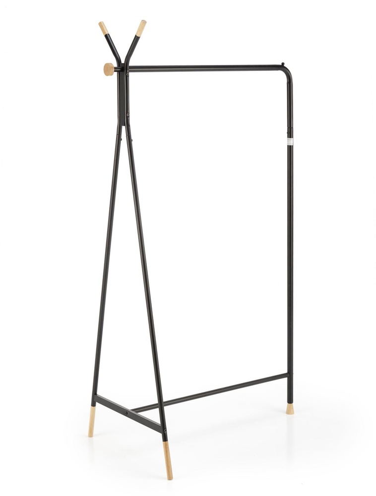 SELSEY Wieszak wolnostojący Cienrolly 165 cm z drążkiem czarny