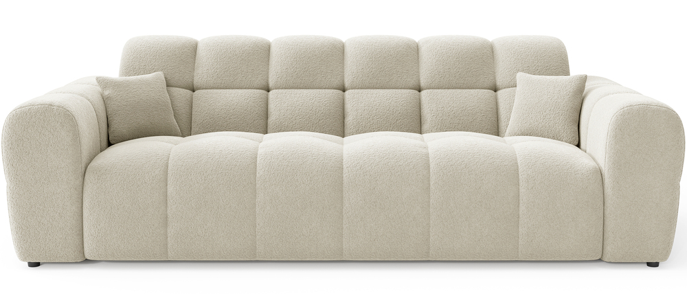 SELSEY Sofa trzyosobowa Monti beżowa szenil
