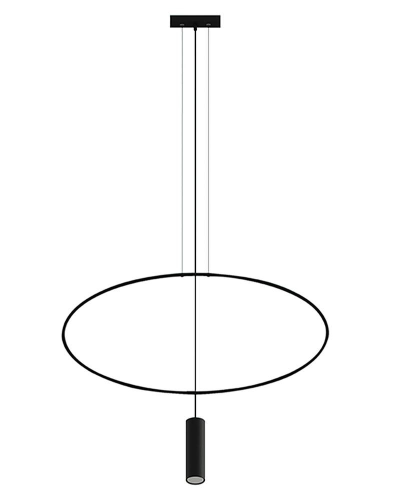 SELSEY Lampa wisząca Sancing 81 cm czarna