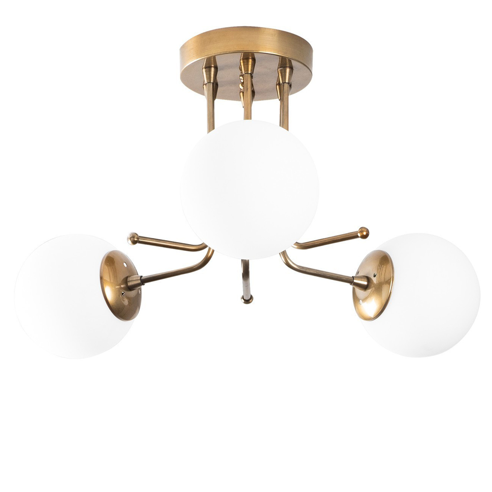 SELSEY Lampa sufitowa Murrayana x3 miedziana