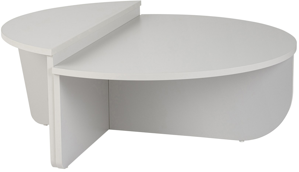 SELSEY Stolik kawowy Hypnesse o nieregularnym kształcie jasnoszary