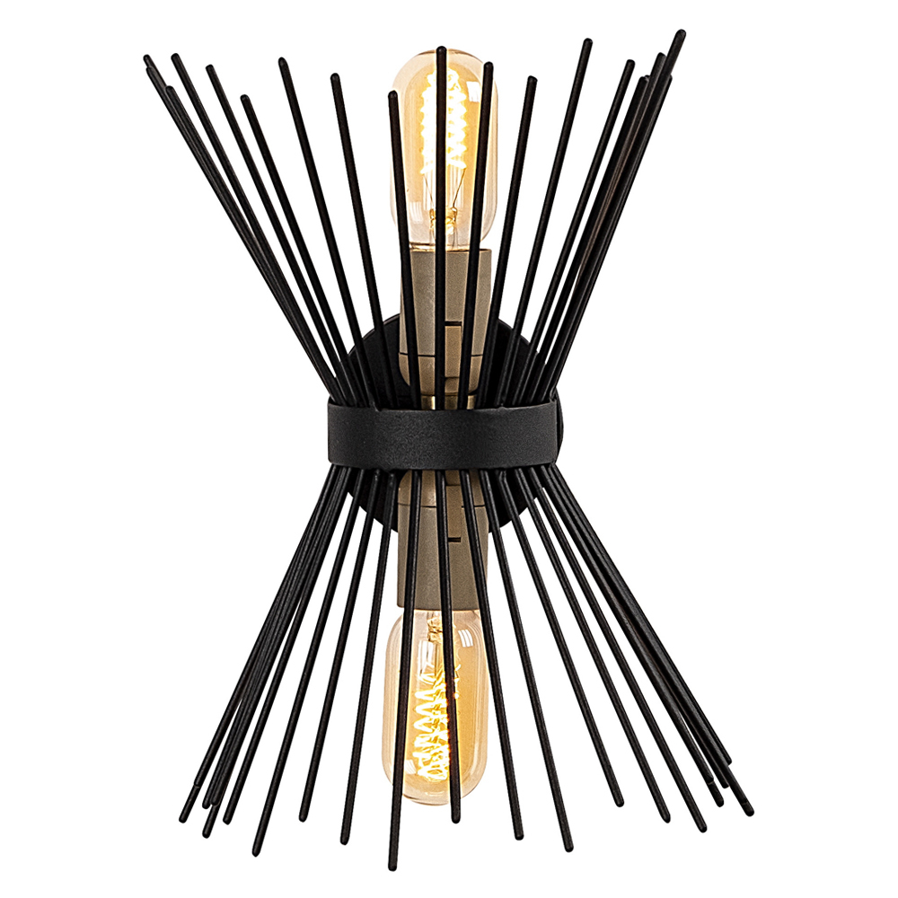 SELSEY Lampa ścienna nowoczesna Baruch czarna