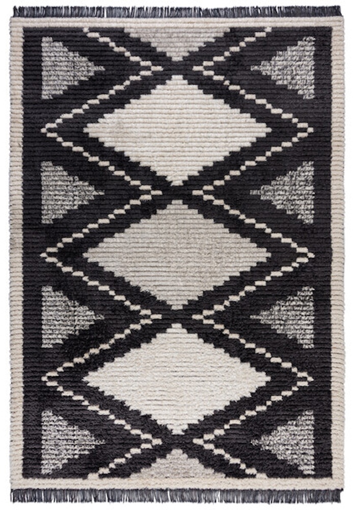 SELSEY Dywan Zaid 230x160 cm czarno-biały