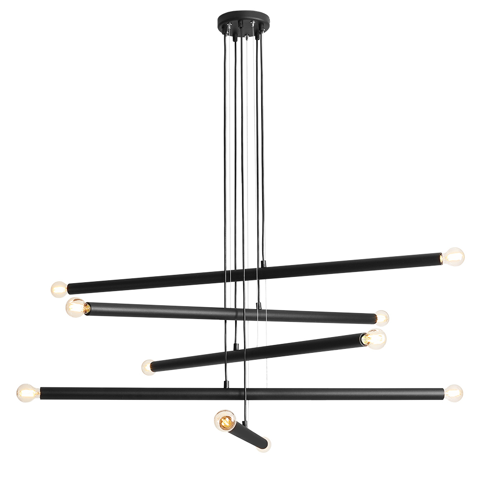 SELSEY Żyrandol Irmeli x10 czarny