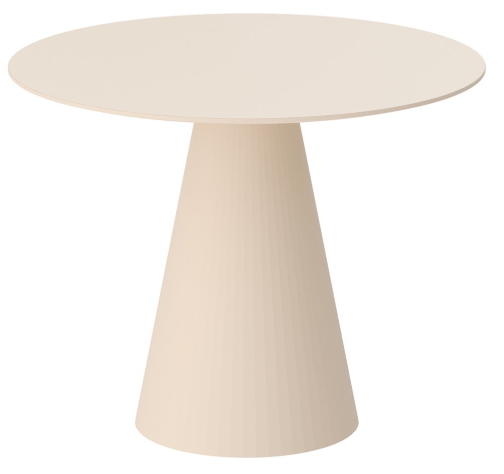 SELSEY Stół okrągły do jadalni Ablivity 100 cm cappuccino mat