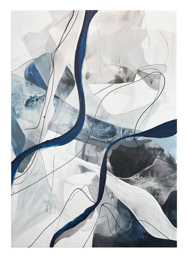 SELSEY Obraz Celestial 100x70 cm z ręcznie malowanymi elementami